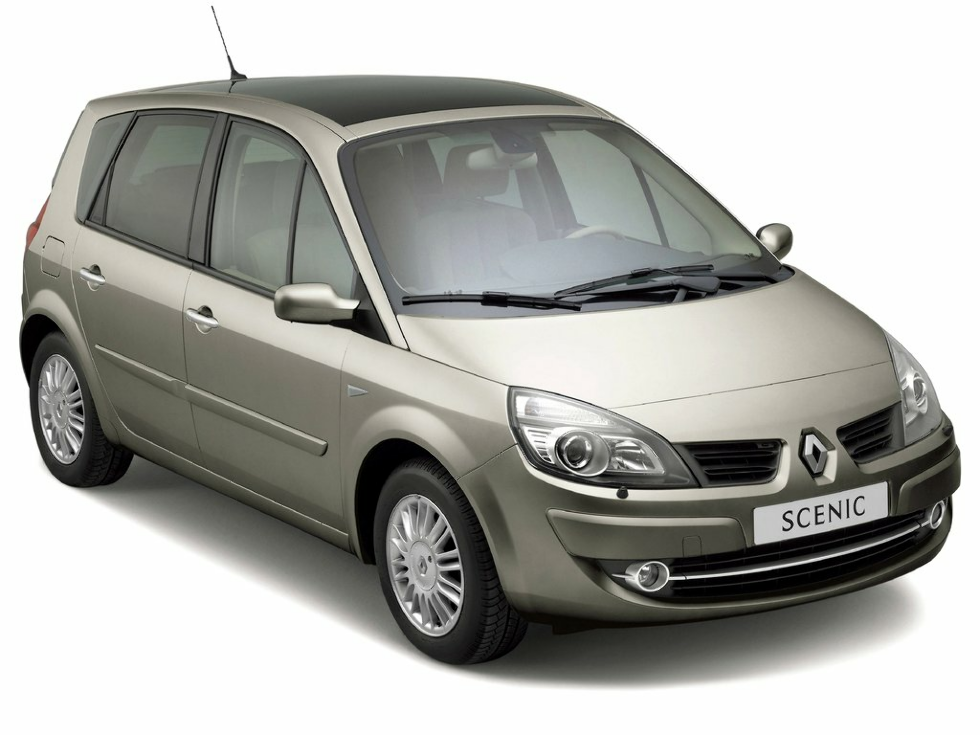 Коврики текстильные "Комфорт" для Renault Scenic II (хэтчбек 5 дв) 2006 - 2009, темно-серые, 4шт.