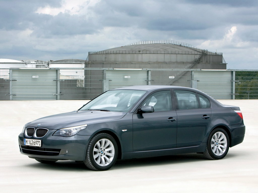 Коврики текстильные "Премиум+" для BMW 5-Series (седан / E60) 2007 - 2010, темно-серые, 1шт.