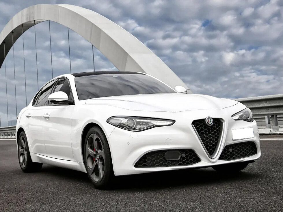 Коврики текстильные "Классик" для Alfa Romeo Giulia II (седан / 952) 2015 - Н.В., темно-серые, 4шт.