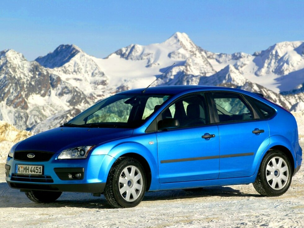 Коврики ЭВА "EVA ромб" для Ford Focus II (хэтчбек 5 дв / CB4) 2004 - 2011, черные, 5шт.