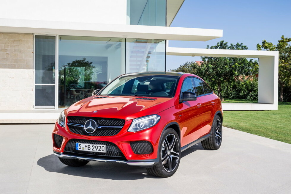 Коврики текстильные "Комфорт" для Mercedes-Benz GLE Coupe I (suv / С292) 2014 - 2019, темно-серые, 5шт.