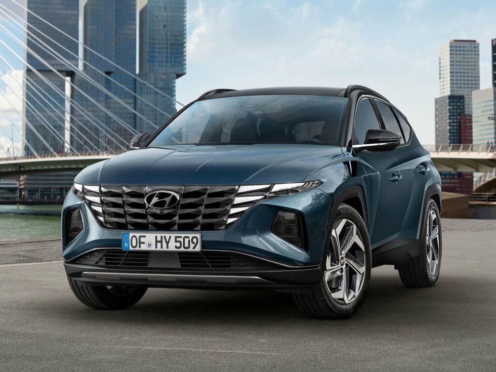 Коврики ЭВА "EVA ромб" для Hyundai Tucson IV (suv / NX4 (для России)) 2020 - Н.В., черные, 3шт.