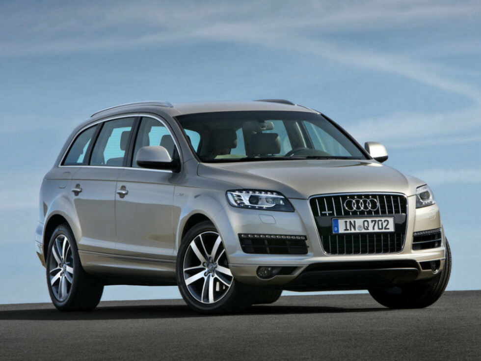 Коврики ЭВА "EVA ромб" для Audi Q7 I (suv / 4LB) 2009 - 2015, черные, 5шт.