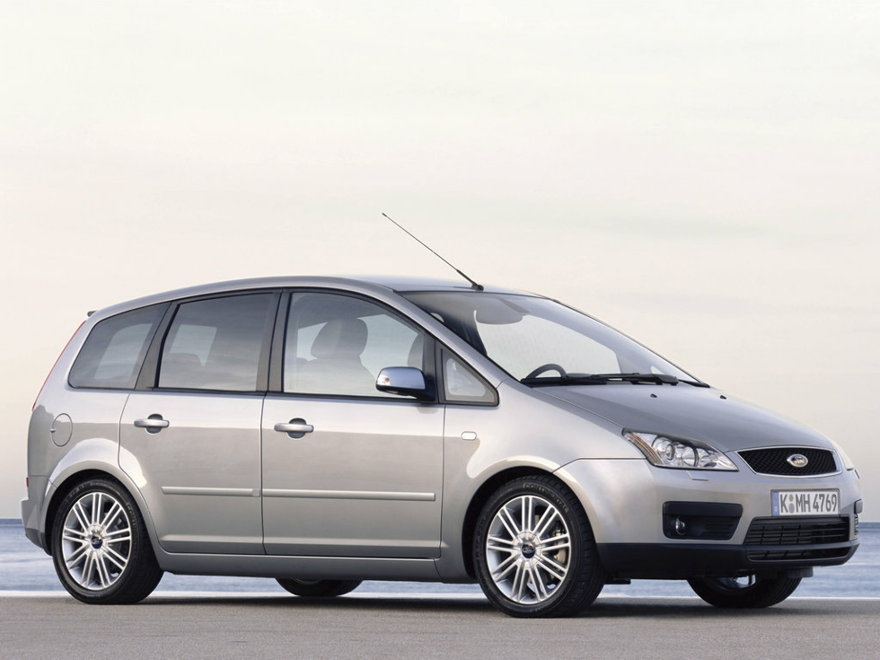 Коврики ЭВА "EVA ромб" для Ford C-Max (минивэн / Mk1) 2003 - 2007, черные, 4шт.